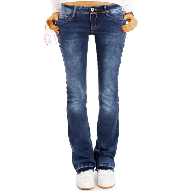 be styled Bootcut Jeans Hüftjeans Hose Schlagjeans - offener Saum - Stretch Fit Passform - Damen - j40g-2