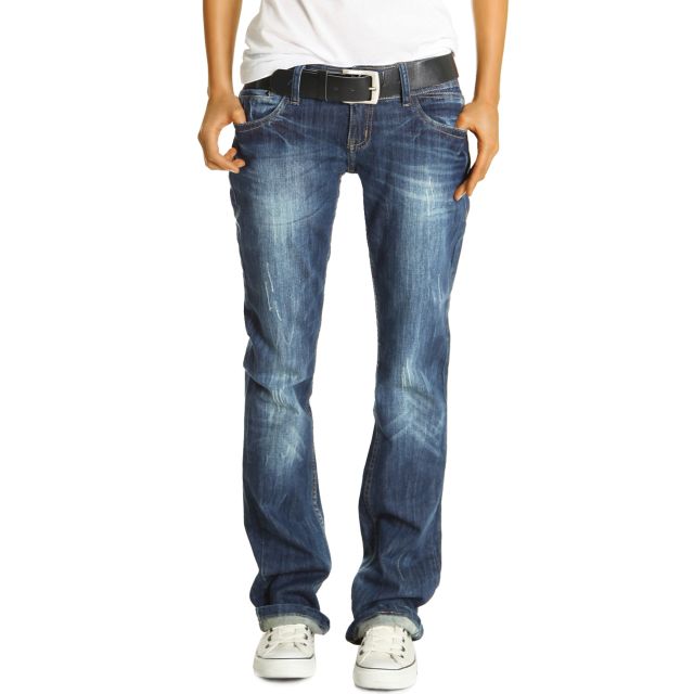 be styled Boyfriend Style Jeans - Relaxed Baggy Fit Hüftjeans - Damen - j137p