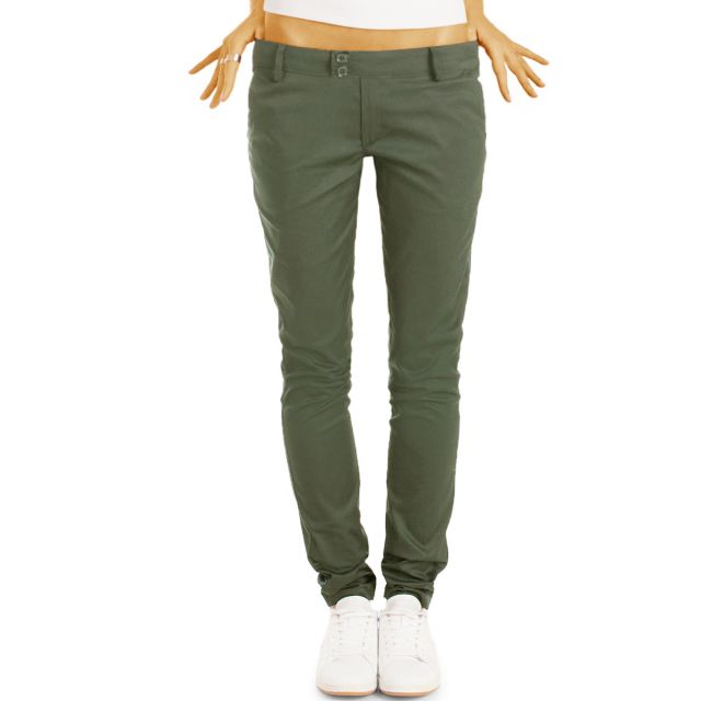 be styled  Chinos, Stoffhosen, röhrige hüftige Passform, mit Stretch  - Damen - h15a