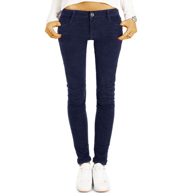 Cord Jeans Hüfthose PushUp Skinny Stretch Röhrenhose, slim fit - Damen- j1i