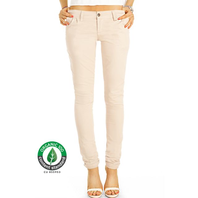 BE STYLED Premium Stoffhosen, Chinos Bundfalten Hosen aus Bio Organic Baumwolle, Damen -BIO-6