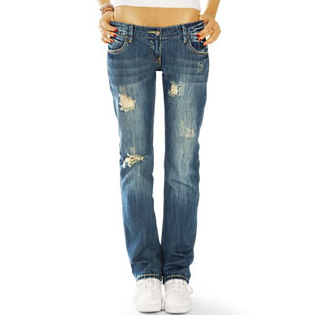 be styled low waist Jeans Hose Boyfriend Hüftjeans im Baggy Loose Relaxed Fit zerrissen Destroyed Style Optik von bestyledberlin - j1z-st