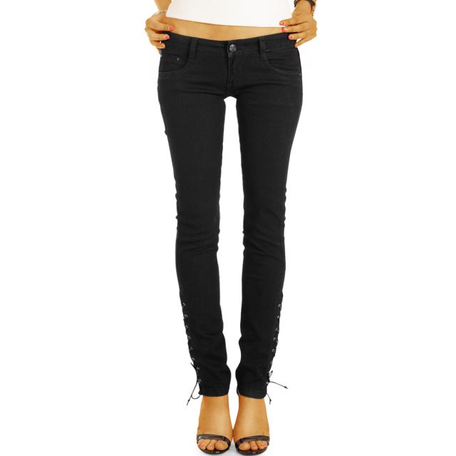Super Low Waist Hüftjeans Hose zum schnüren enger Schnitt niedrige Leibhöhe - Frauen - j22p