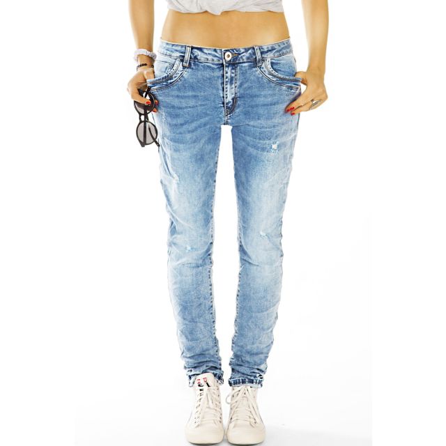 be styled Boyfriendjeans destroyed Hose im lockeren bequemen stretch Relaxed Fit - Damen - j20r-1
