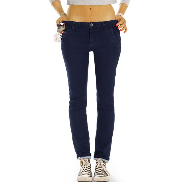 Chinos, hüftige Stoffhosen, Jeans / Hosen Hybrid  mit Stretch - Damen - j42L